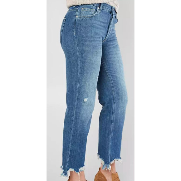 NWT Free People Maggie Straight Jean sequoia blue size 26 - Picture 4 of 5